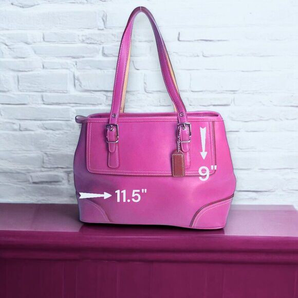COACH Hamptons Vintage Satchel in Barbie Pink Y2K - Picture 2 of 13